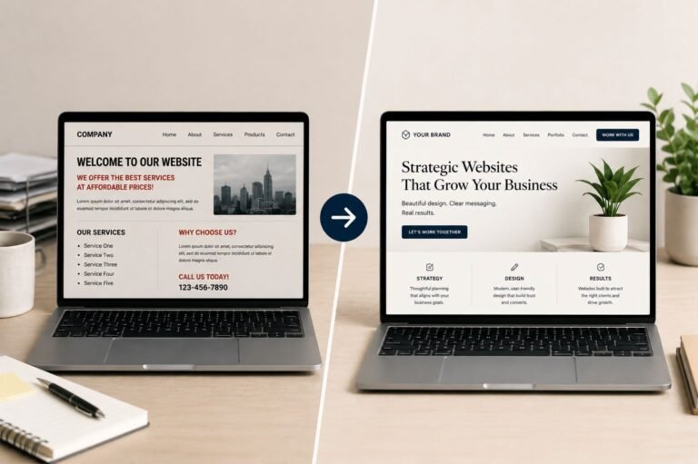 before and after websites